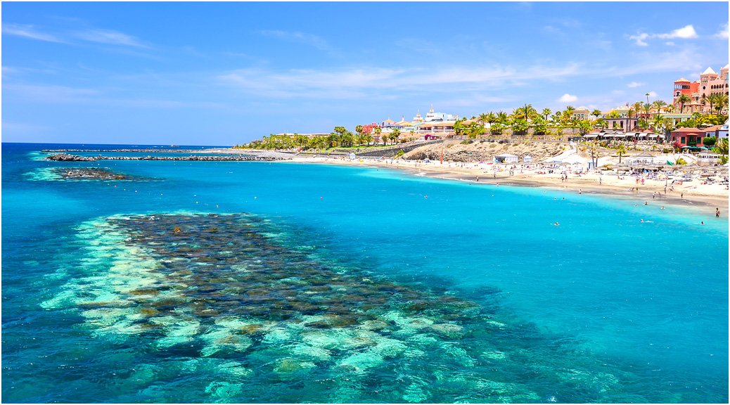 Turquoise water at Playa del Duque, Costa Adeje